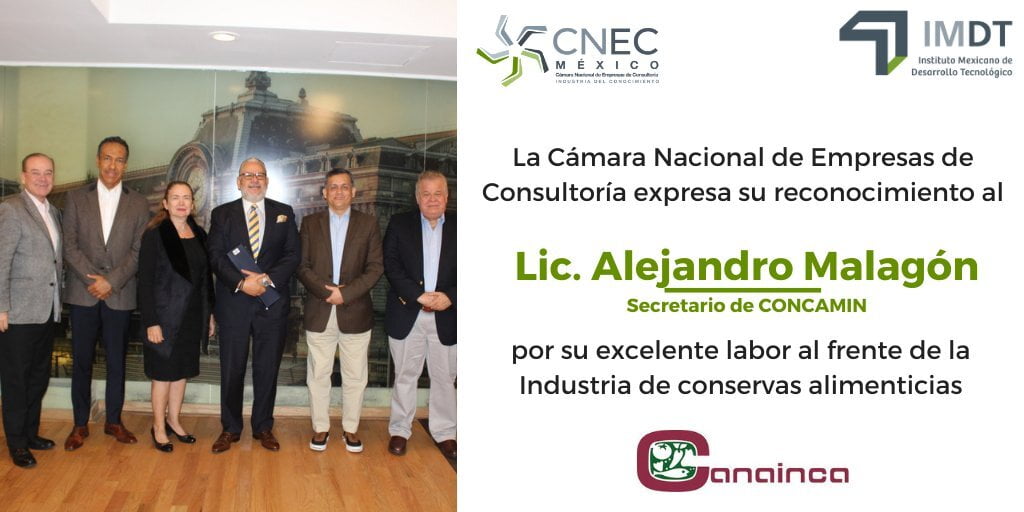 Felicitamos al Lic. Alejandro Malagón (Secretario de CONCAMIN)