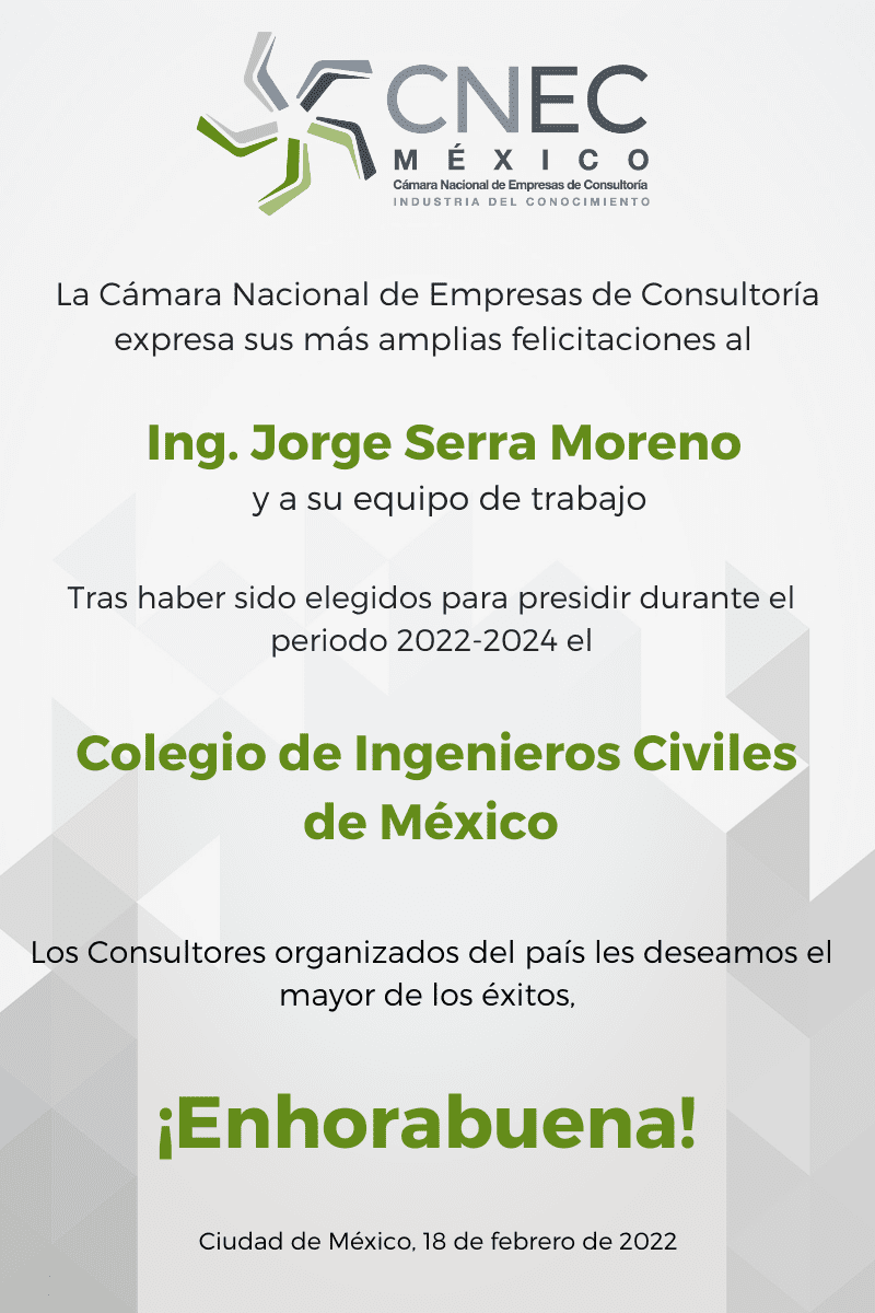 Felicitamos al Ing. Jorge Serra Moreno
